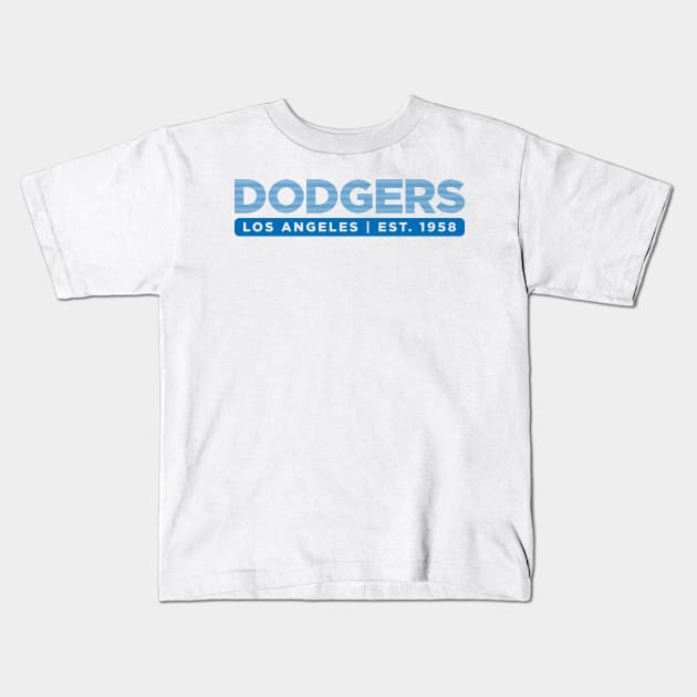 Dodgers #1 Kids T-Shirt by HooPet